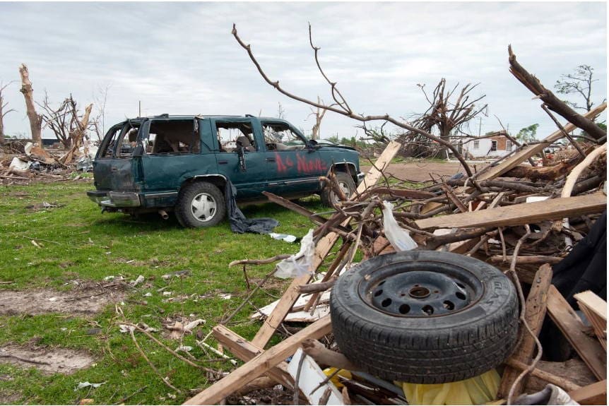 More than 250 homes were damaged in Sharkey County in the wake of an EF4, according to a preliminary report from the Mississippi Emergency Management Agency.Rory Doyle / Rory Doyle for NBC News