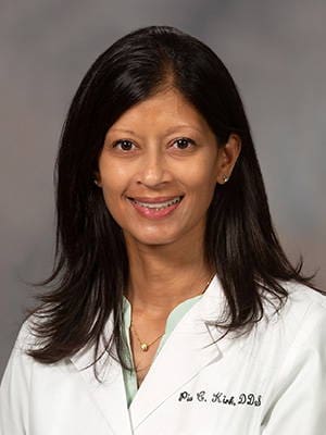 Dr. Pia Chatterjee Kirk, interim dean of the school